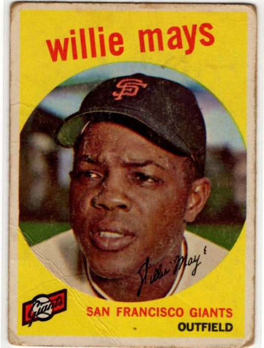 Willie Mays 1959 Topps Vintage Cards #50