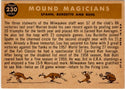 Lew Burdette & Warren Spahn & Bob Buhl 1960 Topps Mound Magicians Card #230