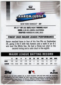 Aaron Judge 2025 Topps Finest Uncommon Card #199