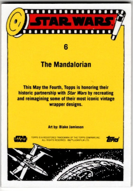 The Mandalorian 2022 Topps Star Wars May the 4th Wrapper Art #6