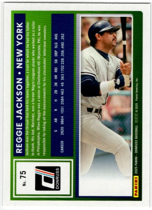 Reggie Jackson 2025 Panini Donruss Blue & Red Card #75