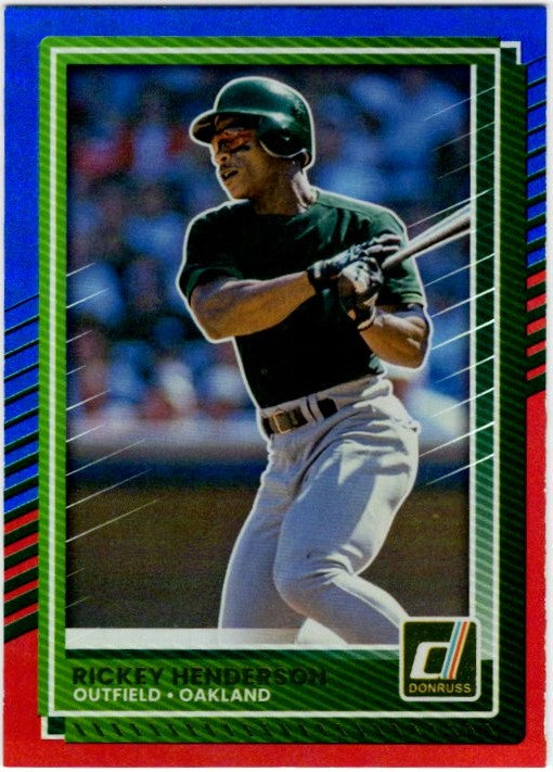 Ricky Henderson 2025 Panini Donruss Blue & Red Card #7