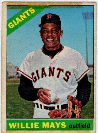 Willie Mays 1966 Topps Card #1