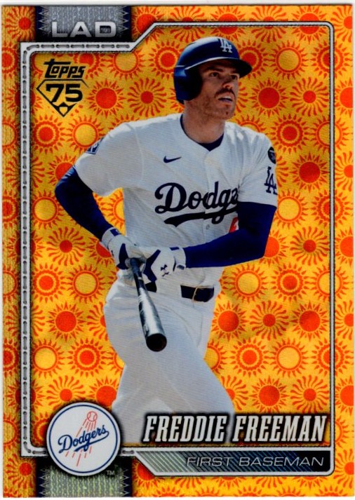 Freddie Freeman 2026 Topps Series 2 Orange Sun Foil Card #700