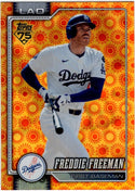 Freddie Freeman 2026 Topps Series 2 Orange Sun Foil Card #700