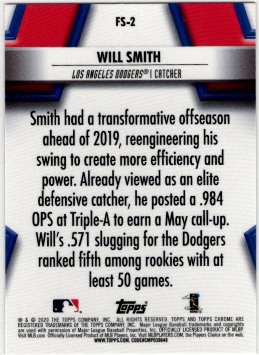 Will Smith 2020 Topps Chrome Future Stars Refractor Card #FS-2