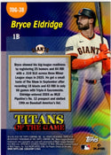 Bryce Eldridge 2026 Topps Series 2 Titans of the Game RC Card #TOG-38