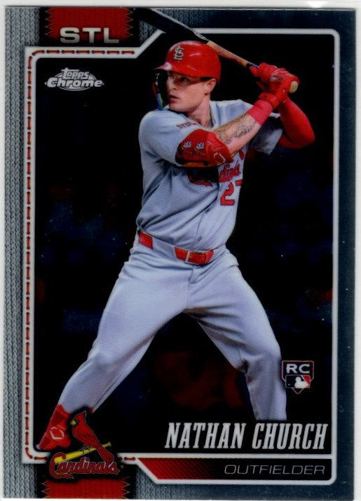 Nathan Church 2026 Topps Chrome RC Card #192