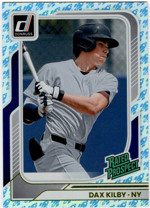 Dax Kilby 2026 Panini Donruss Rated Prospect Rocket Foil Card #167