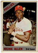 Richie Allen Topps Card 1966 #80 Philadelphia Phillies