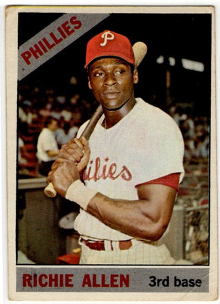 Richie Allen Topps Card 1966 #80 Philadelphia Phillies