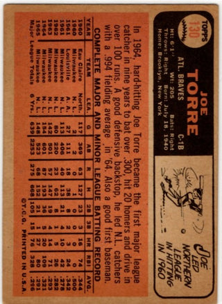 Joe Torre 1966 Topps Card #130
