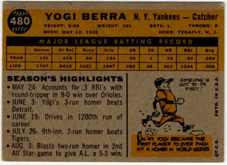 Yogi Berra 1960 Topps Card #480