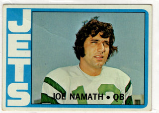 Joe Namath 1972 Topps Card #100