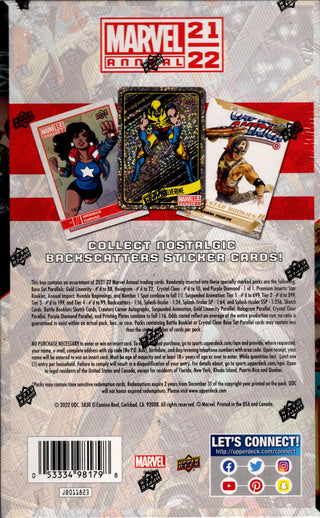 Marvel 2021/2022 Upper Deck Annual Box