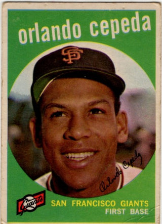 Orlando Cepeda 1959 Topps Card #390