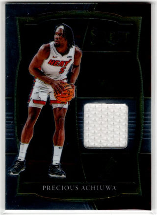 Precious Achiuwa 2020-21 Panini Select Basketball Draft Pick Patch Jersey Card #DS-ACH