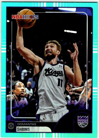 Domantas Sabonis 2025-26 Topps NBA Hoops Aqua Foil Card #204 114/299