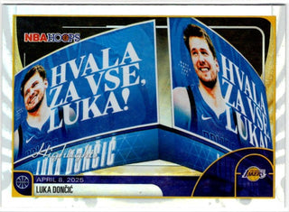 Luka Doncic 2025-26 Topps NBA Hoops Highlights Holo Foil Card #269