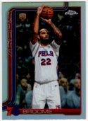 John Broome 2025-26 Topps Chrome Refractor RC Card #185