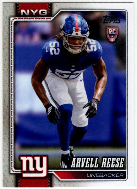 Arvell Reese 2026 Topps Flagship RC Card #346