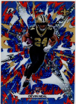 Devin Neal 2025 Topps Resurgence Blue & Orange Spark RC Card #164