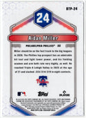 Aidan Miller 2026 Bowman Chrome Bowman Scouts Top 100 Card #BTP-24