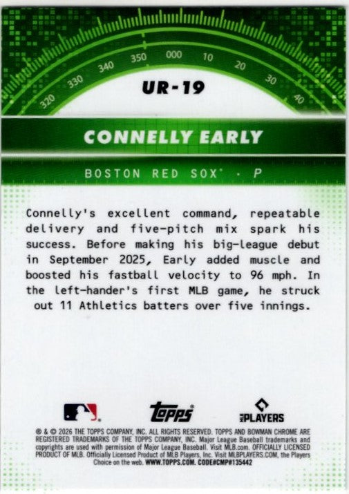 Connelly Early 2026 Bowman Chrome Under the Rader RC Card #UR-19