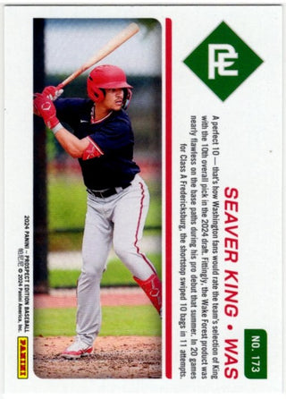 Seaver King 2024 Panini Prospect Edition Prospect Ticket Card #173 255/299