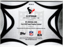 CJ Stroud 2026 Topps Flagship Player-Worn Patch Card #NFLM-CS