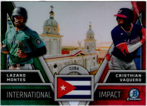 Lazaro Montes & Cristhian Vaquero 2024 Bowman Chrome International Impact Card #11-8