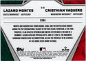 Lazaro Montes & Cristhian Vaquero 2024 Bowman Chrome International Impact Card #11-8