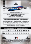 Yoshinobu Yamamoto 2026 Topps Finest Uncommon Card #120