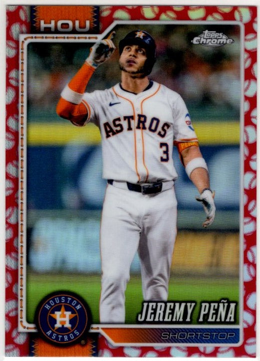 Jeremy Pena 2026 Topps Chrome Seams Refractor Card #157