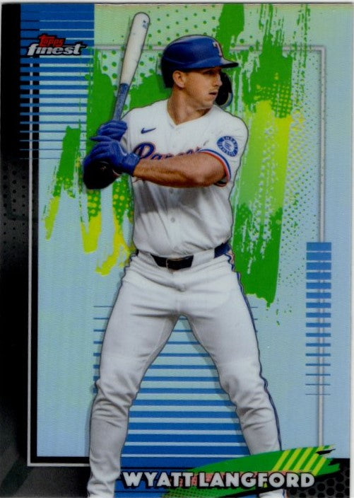 Wyatt Langford 2026 Topps Finest Common Refractor Card #67