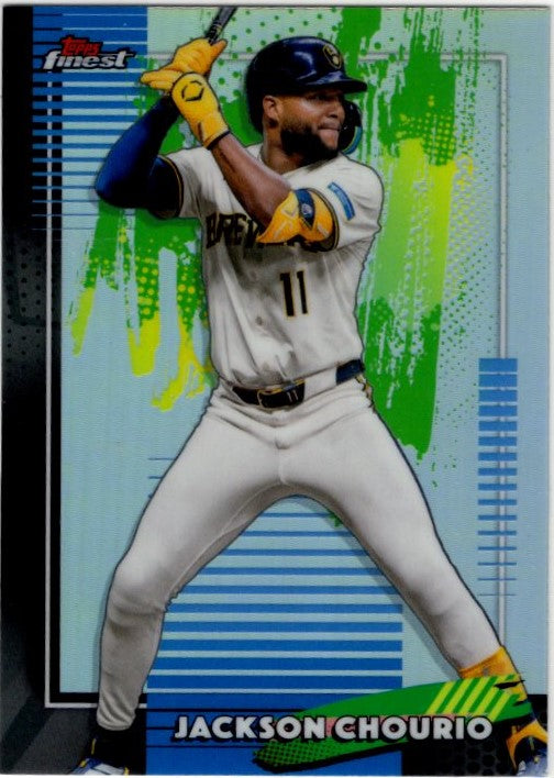 Jackson Chourio 2026 Topps Finest Common Refractor Card #66