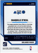 Shaquille O' Neal 2024-25 Panini Donruss Optic Card #244