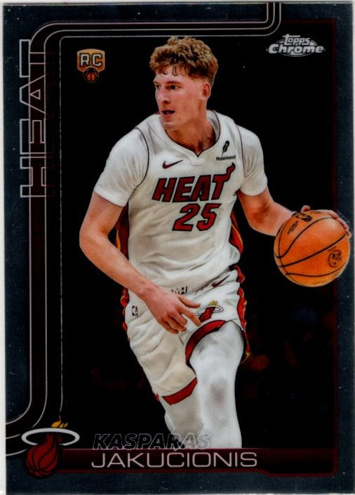 Kasparas Jakucionis Topps Chrome 2026 RC Card #170