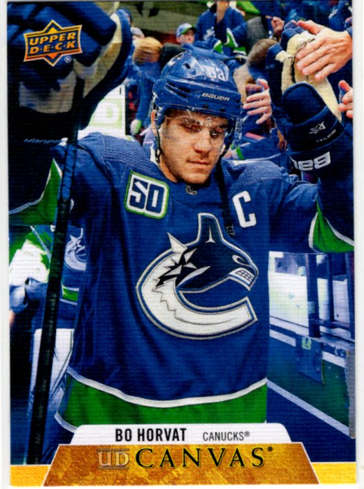 Bo Horvat 2020-21 Upper Deck Series 1 UD Canvas Card #C78