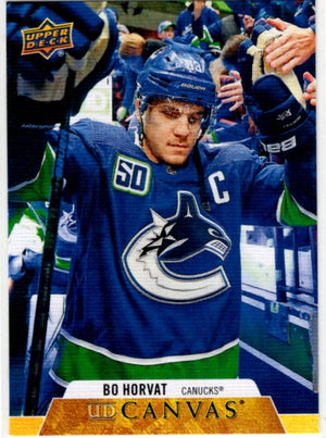 Bo Horvat 2020-21 Upper Deck Series 1 UD Canvas Card #C78