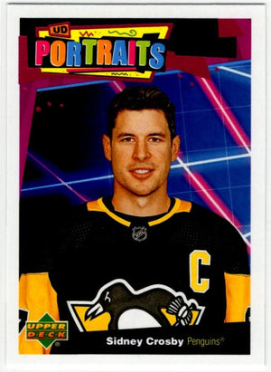 Sidney Crosby 2020-21 Upper Deck Series 1 UD Portraits Card #P-27