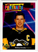 Sidney Crosby 2020-21 Upper Deck Series 1 UD Portraits Card #P-27