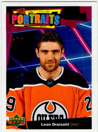 Leon Draisaitl 2020-21 Upper Deck Series 1 UD Portraits Card #P-21