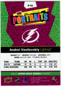 Andrei Vasilevskiy 2020-21 Upper Deck Series 1 UD Portraits Card #P-10