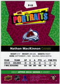 Nathan MacKinnon 2020-21 Upper Deck Series 1 UD Portraits Card #P-12