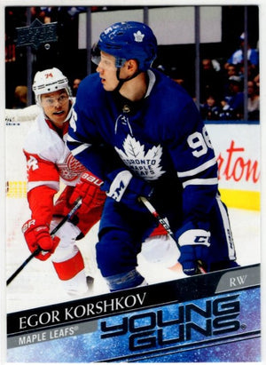 Egor Korshkov 2020-21 Upper Deck Series 1 Young Guns Card #219
