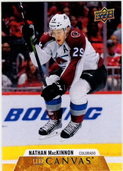 Nathan MacKinnon 2020-21 Upper Deck Series 1 UD Canvas Card #C20