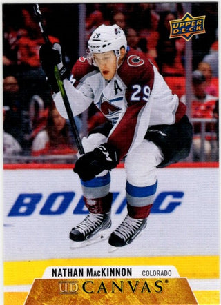 Nathan MacKinnon 2020-21 Upper Deck Series 1 UD Canvas Card #C20