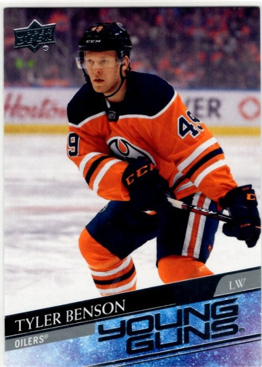 Tyler Benson 2020-21 Upper Deck Series 1 Young Guns Card #218