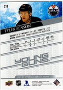 Tyler Benson 2020-21 Upper Deck Series 1 Young Guns Card #218